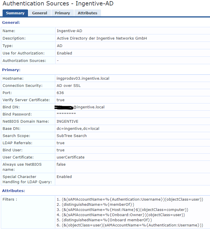 ClearPass, Active Directory und DNS
